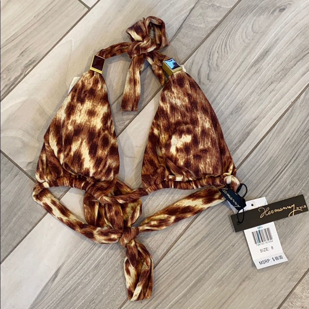 Leopard Vix bikini top